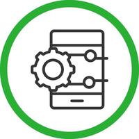 Project Management App Creative Icon Design vector