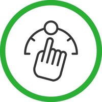 Gesture Control Creative Icon Design vector