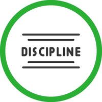 Discipline Creative Icon Design vector