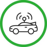 Autonomous Vehicle Creative Icon Design vector