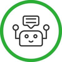 Chatbot Creative Icon Design vector