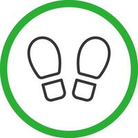 Footprint Creative Icon Design vector