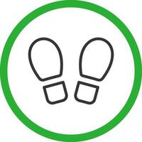 Footprint Creative Icon Design vector