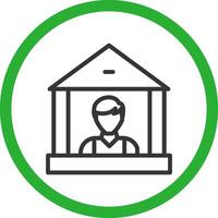personal bancario creativo icono diseño vector