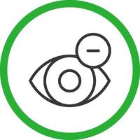 Shortsighted Creative Icon Design vector