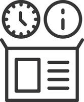 Real Time Inventory Info Creative Icon Design vector