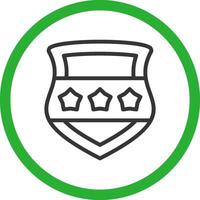 policía proteger creativo icono diseño vector