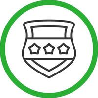 Police Shield Creative Icon Design vector