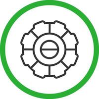 Segmented Process Creative Icon Design vector