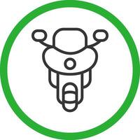 Motorbike Creative Icon Design vector