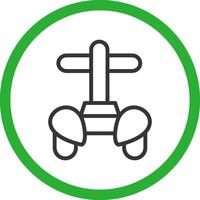 Police Segway Creative Icon Design vector