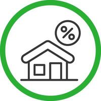 Home Mortgage Creative Icon Design vector