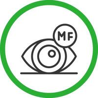 Multifocal Creative Icon Design vector
