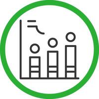 Histogram Creative Icon Design vector