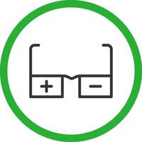 Glasses Prescription Creative Icon Design vector