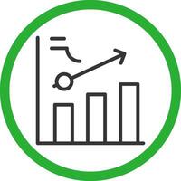 Clustered Bar Creative Icon Design vector