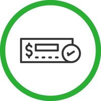 Cheque Deposit Creative Icon Design vector