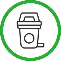 Line Green Gradient Design vector