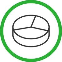 3D Pie Creative Icon Design vector