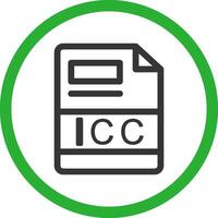icc creativo icono diseño vector