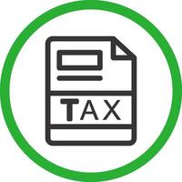 TAX Creative Icon Design vector