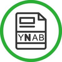 ynab creativo icono diseño vector