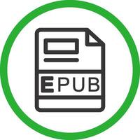 EPUB Creative Icon Design vector