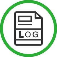 LOG Creative Icon Design vector
