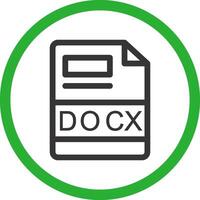DOCX Creative Icon Design vector