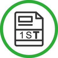 1ST Creative Icon Design vector