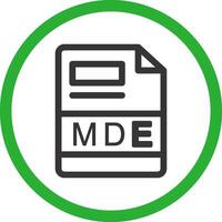 MDE Creative Icon Design vector