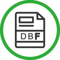 dbf creativo icono diseño vector