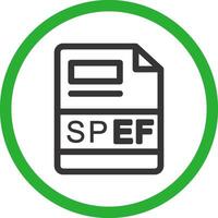 SPEF Creative Icon Design vector