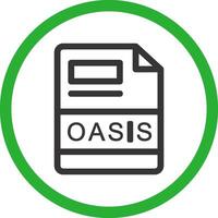 OASIS Creative Icon Design vector