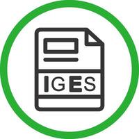 IGES Creative Icon Design vector