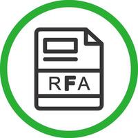 RFA Creative Icon Design vector