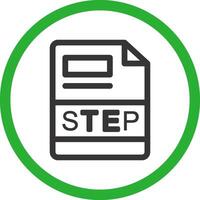 STEP Creative Icon Design vector