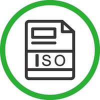 ISO Creative Icon Design vector