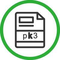 pk3 Creative Icon Design vector