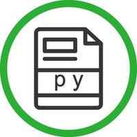 py Creative Icon Design vector