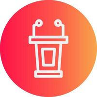 Lectern Creative Icon Design vector