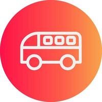Minivan Creative Icon Design vector