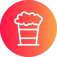 Popcorn Creative Icon Design vector