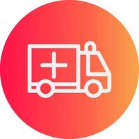 Ambulance Creative Icon Design vector