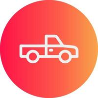 Pickup Truck Creative Icon Design vector