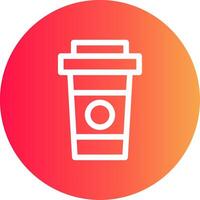 Paper Cup Creative Icon Design vector