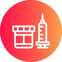 Vaccine Creative Icon Design vector