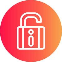 Unlock Creative Icon Design vector