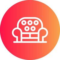 Sofa Creative Icon Design vector