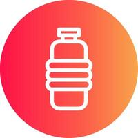 Water Bottle Creative Icon Design vector